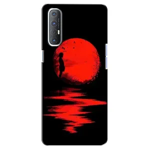 Летний Чехол на Oppo Reno 3 Pro (Красный Закат)