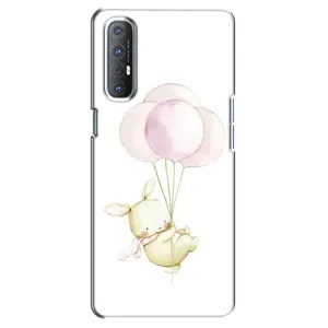 Силіконовий бампер з картинкою звірів для Oppo Reno 3 Pro (Кролик та кульки)