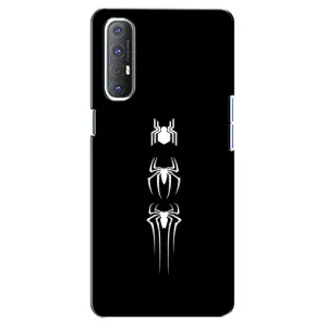 Чехол Супергерой Человека Паука на Oppo Reno 3 Pro (Лого паука)