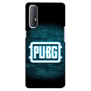 Чехол (TPU) с картинкой "Лого Пабг" на Оппо Рено 3 Про (Лого PUBG)