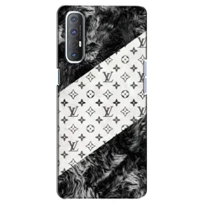 Чохол Стиль Louis Vuitton на Oppo Reno 3 Pro (LV на білому)