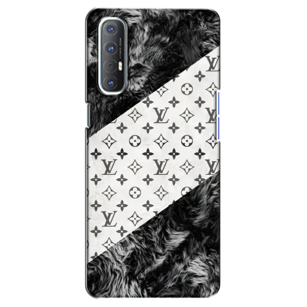 Чехол с рисунком «LV на белом» для OPPO Reno 3 Pro