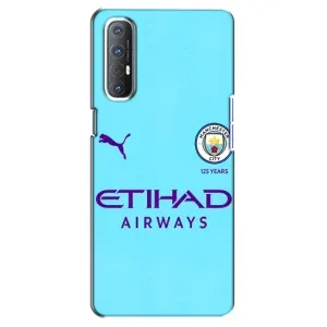 Силиконовые Чехлы принт Футбол на Oppo Reno 3 Pro (Man City)
