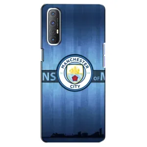 Силиконовые Чехлы принт Футбол на Oppo Reno 3 Pro (ManCity)