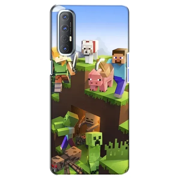 Чехол с рисунком «Майн-крафт» для OPPO Reno 3 Pro Чехол с рисунком «Майн-крафт» для OPPO Reno 3 Pro