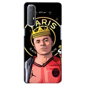 Чехол (TPU) с Футболистом на Oppo Reno 3 Pro (Mbappe King)