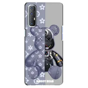 Силіконовий чохол для Oppo Reno 3 Pro (Ведмідь Louis Vuitton)
