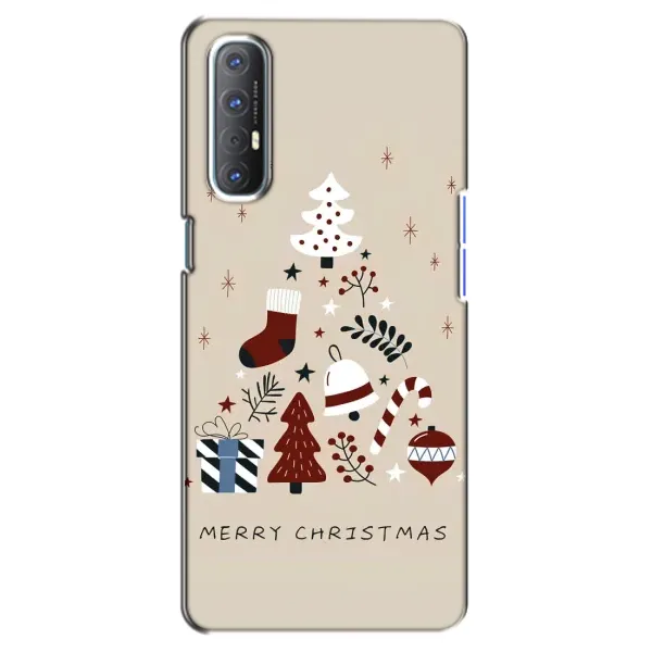 Чехол с рисунком «Merry Christmas» для OPPO Reno 3 Pro Чехол с рисунком «Merry Christmas» для OPPO Reno 3 Pro
