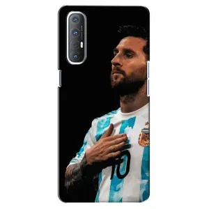 Чехлы Лео Месси Аргентина для Oppo Reno 3 Pro (Месси Капитан)