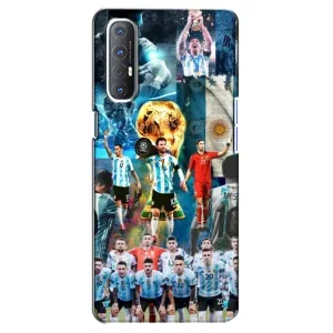Чехлы Лео Месси Аргентина для Oppo Reno 3 Pro (Месси в сборной)