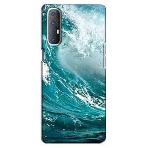 Летний Чехол на Oppo Reno 3 Pro (Морская волна)