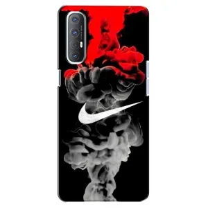 Силіконовый Чохол на Oppo Reno 3 Pro з картинкою НАЙК (Nike дим)