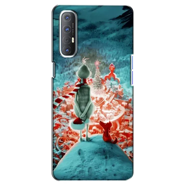 Чехол с рисунком «Новогодний Гринч» для OPPO Reno 3 Pro