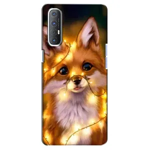 Чохол з Лисичкою для Oppo Reno 3 Pro (Новорічне лисеня)