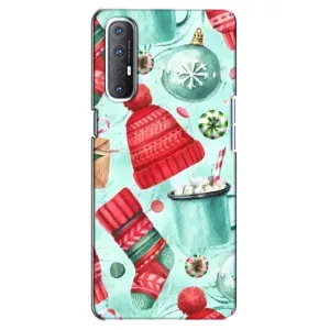 Чехол Санта Клаус для Oppo Reno 3 Pro (Одежда)