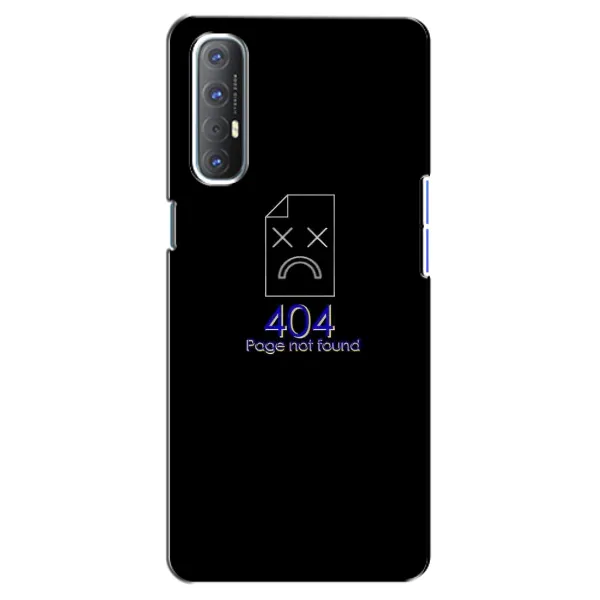 Чехол с рисунком «Ошибка 404» для OPPO Reno 3 Pro Чехол с рисунком «Ошибка 404» для OPPO Reno 3 Pro