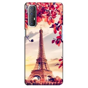 Чехол с Эйфелевой башней на Oppo Reno 3 Pro (Paris photo)