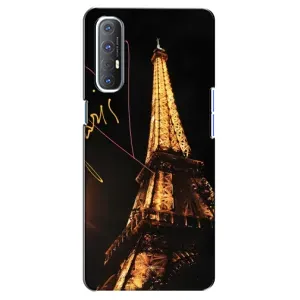 Чехол с Эйфелевой башней на Oppo Reno 3 Pro (Paris)