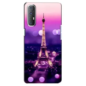 Чехол с Эйфелевой башней на Oppo Reno 3 Pro (Париж башня)