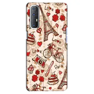 Чехол с Эйфелевой башней на Oppo Reno 3 Pro (Париж мечта)