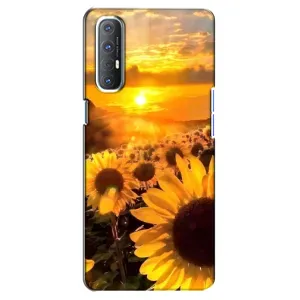 Чохол з Квітами для Oppo Reno 3 Pro (поле соняшників)