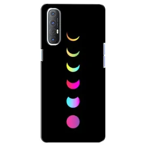 Чехол (ТПУ) с планетами на Oppo Reno 3 Pro (Полнолуние)