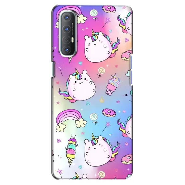Чехол с рисунком «Радуга и Единорог» для OPPO Reno 3 Pro Чехол с рисунком «Радуга и Единорог» для OPPO Reno 3 Pro