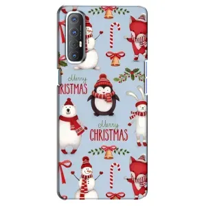 Чехол Санта Клаус для Oppo Reno 3 Pro (Рождественский)