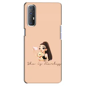 Силіконовый Чохол на Oppo Reno 3 Pro з картинкой Модных девушек (З собакою)