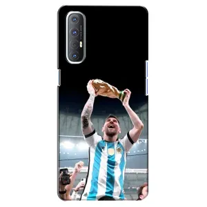 Чехлы Лео Месси Аргентина для Oppo Reno 3 Pro (Счастливый Месси)