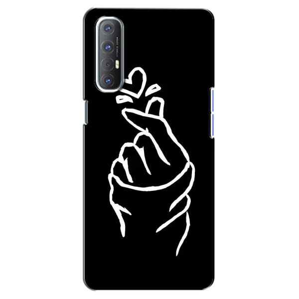 Чехол с рисунком «Сердце на черном» для OPPO Reno 3 Pro Чехол с рисунком «Сердце на черном» для OPPO Reno 3 Pro