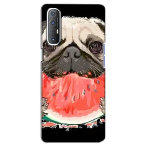 Чохол (ТПУ) Милі песики для Oppo Reno 3 Pro (Смішний Мопс)