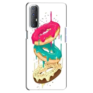 Чехол с изображением вкусной еды для Oppo Reno 3 Pro (Сочные пончики)