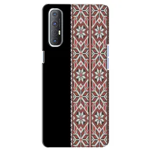 Силиконовый Чехол на Oppo Reno 3 Pro с картинкой Вышиванки (Стильная вишиванка)