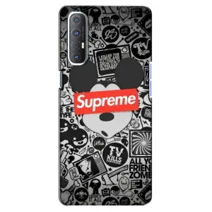 Чехол с рисунком «Supreme Маус» для OPPO Reno 3 Pro