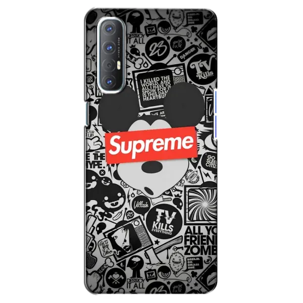 Чехол с рисунком «Supreme Маус» для OPPO Reno 3 Pro Чехол с рисунком «Supreme Маус» для OPPO Reno 3 Pro