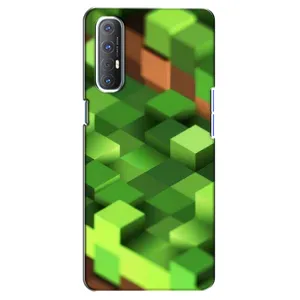 Чехлы для Oppo Reno 3 Pro (Персонажи Майн Крафт) (Текстура)