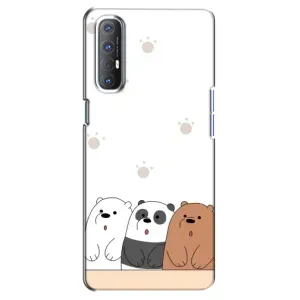 Чохли з зображенням різних тварин на Oppo Reno 3 Pro (Здивовані ведмедики)