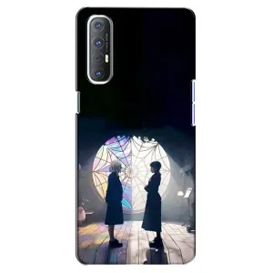 Чехлы с принтом Уэнсдей на Oppo Reno 3 Pro (Уэнсдей и Энди)