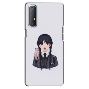 Чехлы с принтом Уэнсдей на Oppo Reno 3 Pro (Вещь Венсдей)