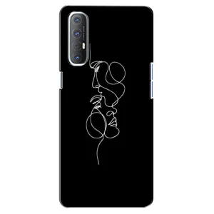 Силиконовые Чехлы Любимому человеку для Oppo Reno 3 Pro (Влюбленная пара)