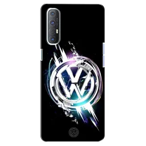 Чехол "Фольксваген" для Oppo Reno 3 Pro (Volkswagen на черном)