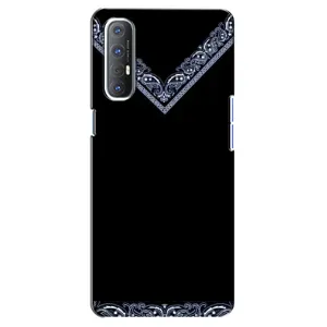 Силиконовый Чехол на Oppo Reno 3 Pro (Воротник вышиванки)