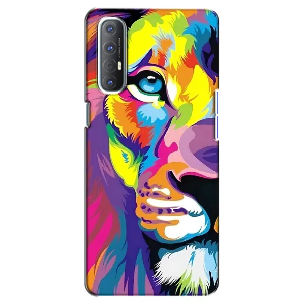 Чехол с рисунком «Яркий Лев» для OPPO Reno 3 Pro