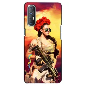 ЗСУ Чехлы (TPU) для Oppo Reno 3 Pro (Женщина солдат)