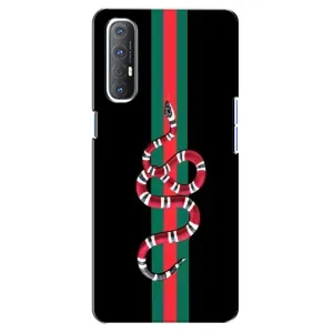 Чохли бренд ГУЧЧІ для Oppo Reno 3 Pro (Змій Гуччі)