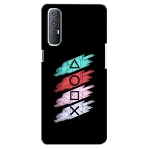 Чехол с рисунком «Значки Sony» для OPPO Reno 3 Pro