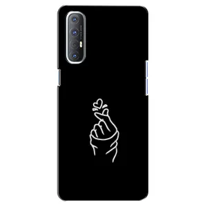 Чехлы (Знак сердечка) на Oppo Reno 3 Pro (Знак Сердечка)