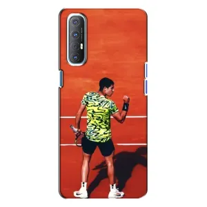 Чохли з прінтом Спортивна тематика для Oppo Reno 3 (Алькарас Тенісист)