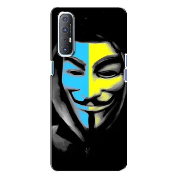 Чехол с рисунком «Анонимус патриот» для OPPO Reno 3 Чехол с рисунком «Анонимус патриот» для OPPO Reno 3